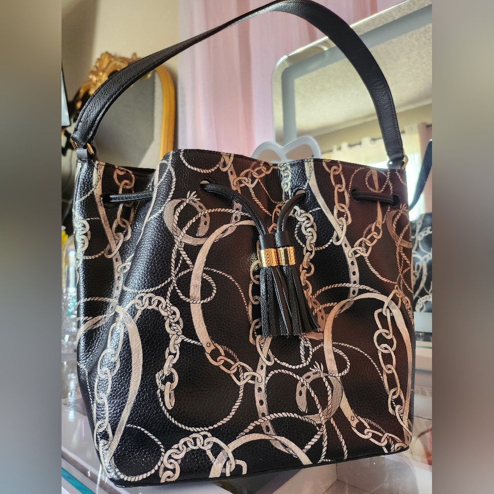 TALBOTS Equestrian Drawstring Bag